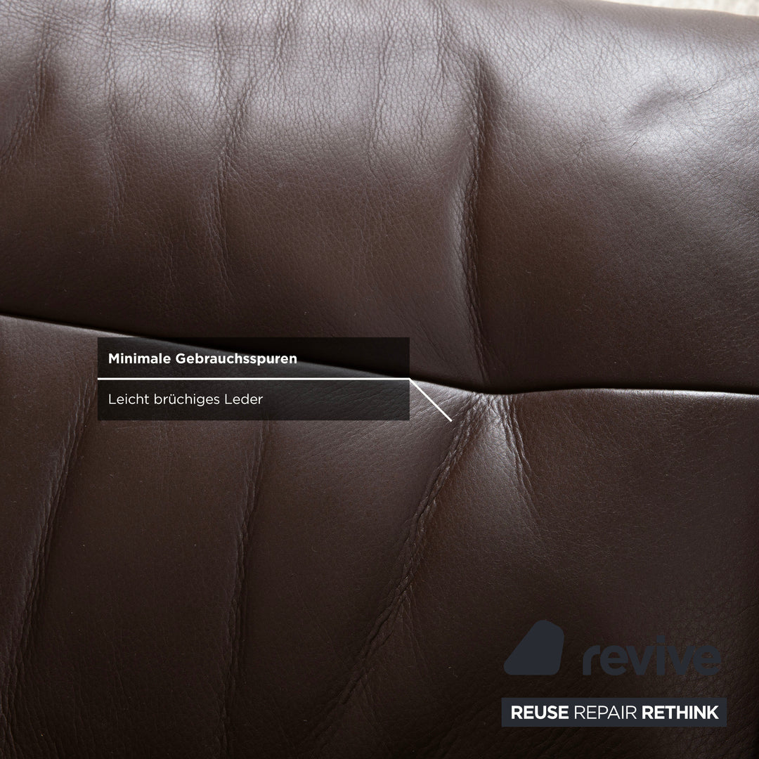 Stressless Sunrise Leder Sessel Braun Mokka Gr. L manuelle Funktion