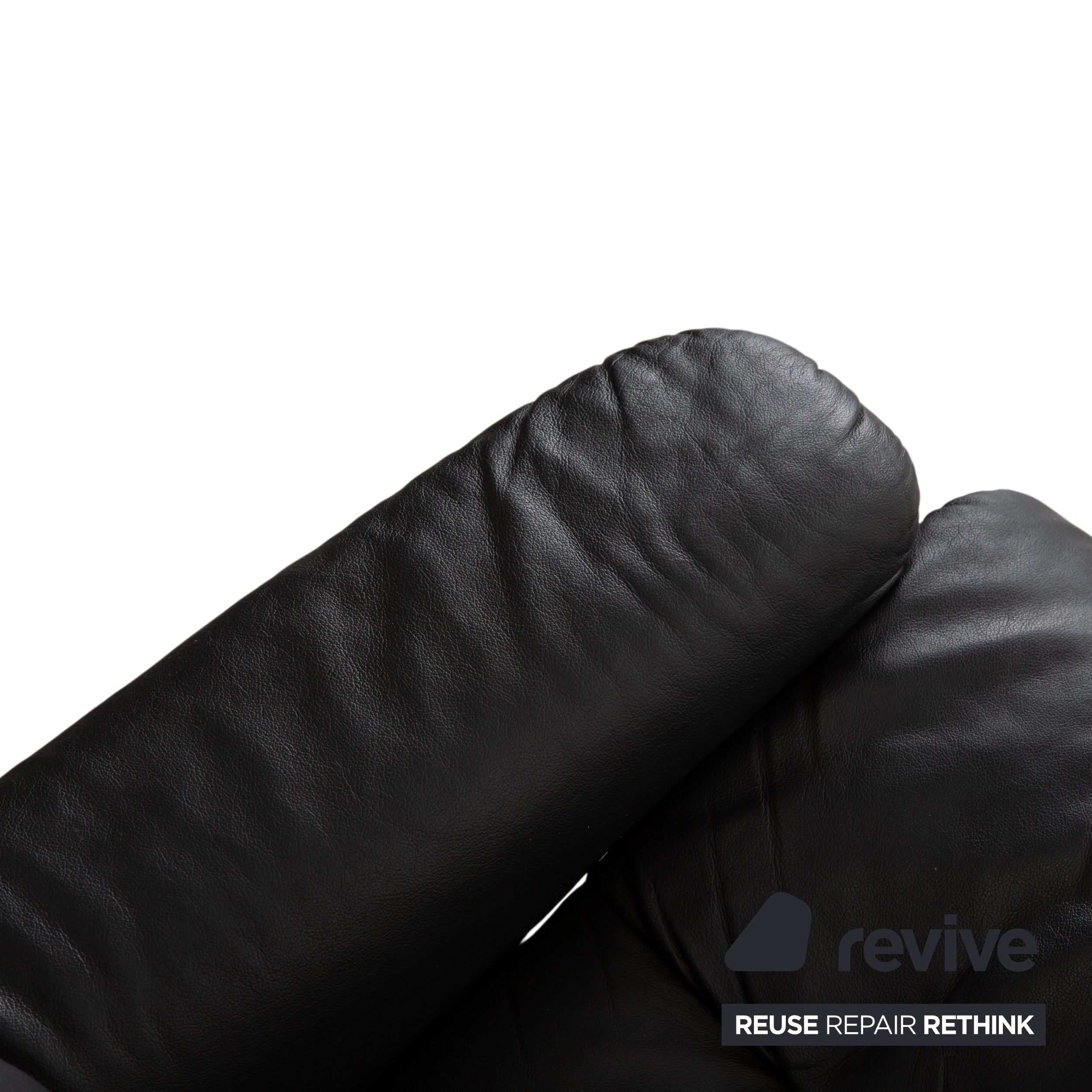 Stressless Sunrise Leather Recliner Dark Grey Anthracite with Manual Reclining Function