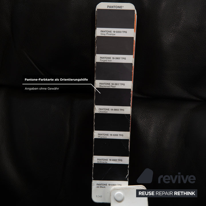 Stressless Sunrise Leder Sessel Dunkelgrau Anthrazit mit manueller Relaxfunktion