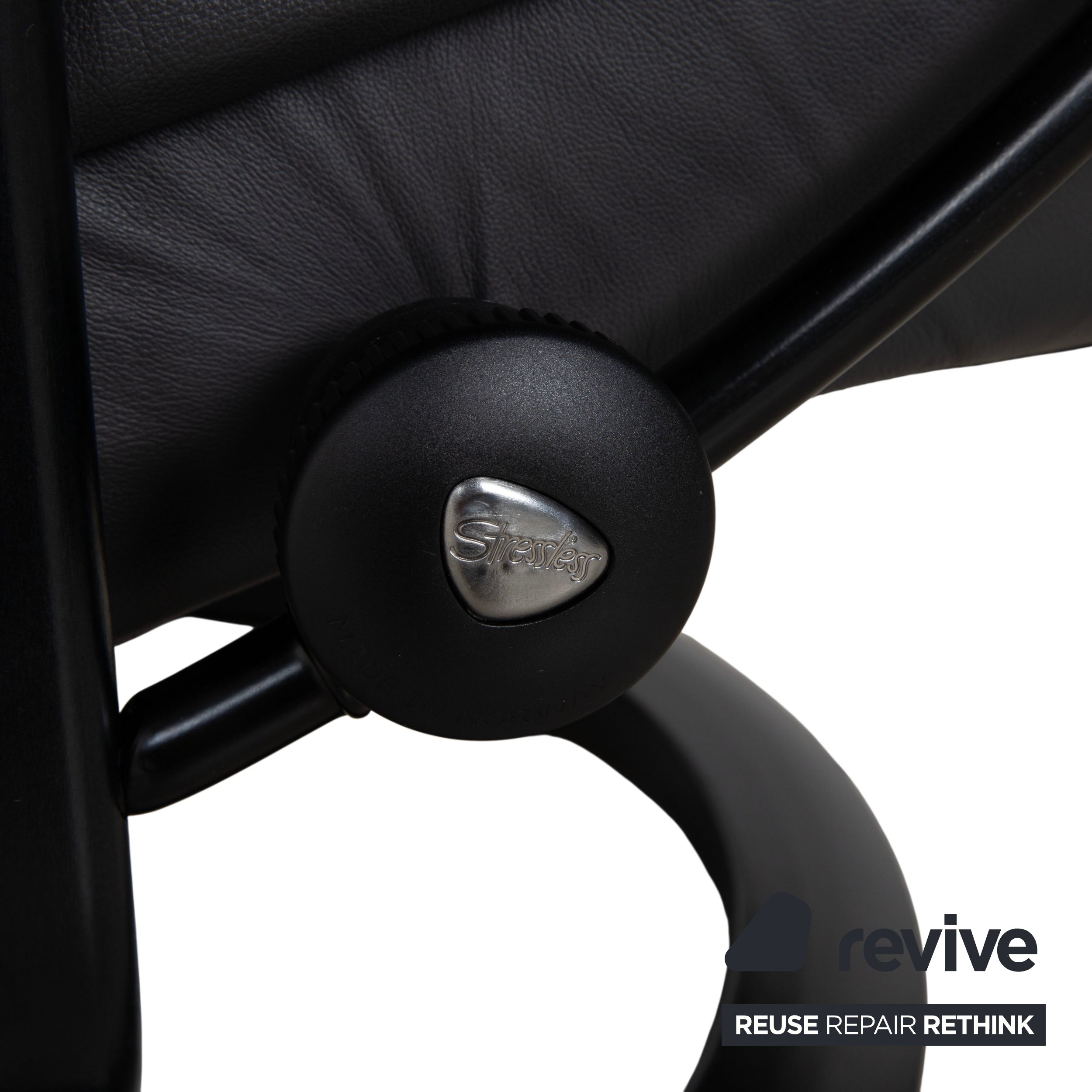 Stressless Sunrise Leder Sessel Dunkelgrau Anthrazit Graphit manuelle Funktion