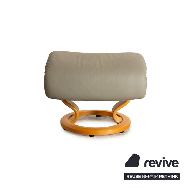 Stressless Vision Leather Stool Grey
