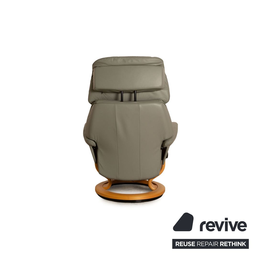 Stressless Vision Leder Sessel Grau Relaxfunktion Relaxsessel
