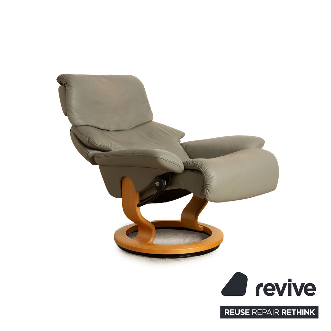 Stressless Vision Leder Sessel Grau Relaxfunktion Relaxsessel