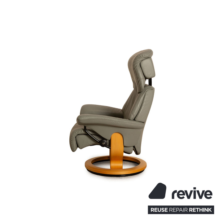 Stressless Vision Leder Sessel Grau Relaxfunktion Relaxsessel