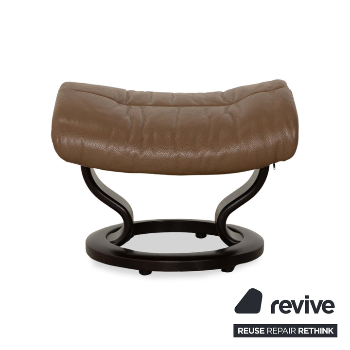 Stressless Voyager Leather Armchair Brown incl. Stool manual function