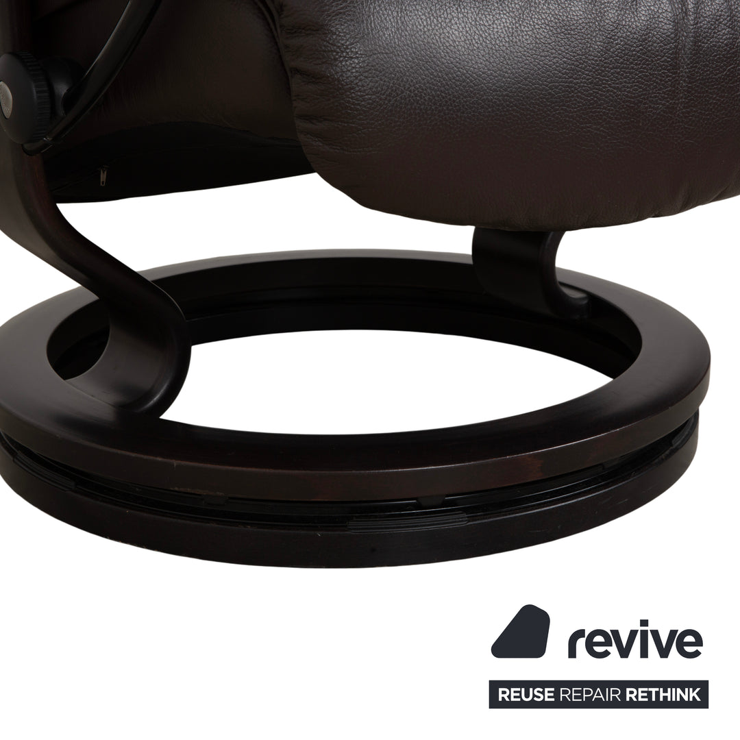Stressless Voyager Leder Sessel Braun manuelle Funktion Größe L