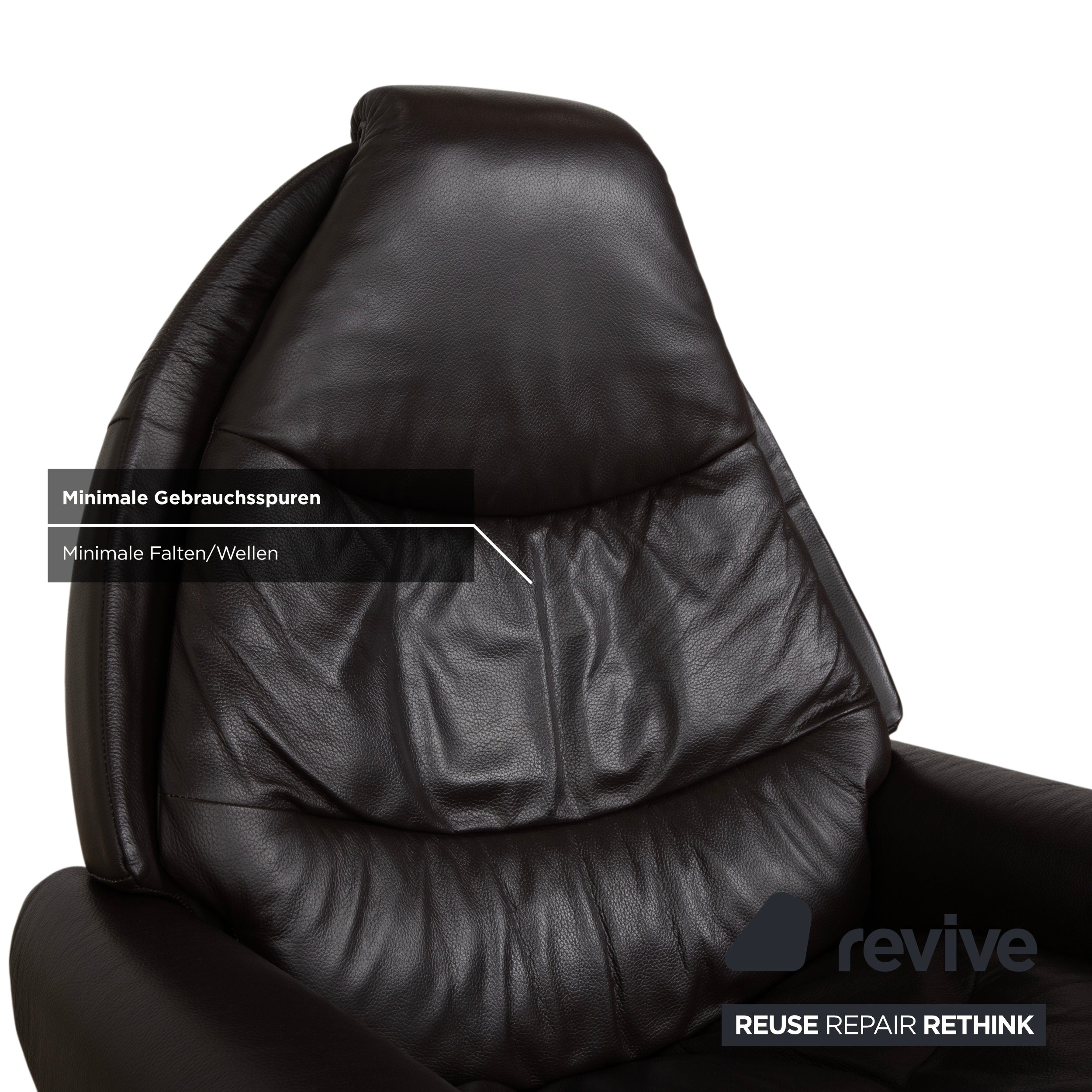 Stressless Voyager Leather Recliner Brown Manual Function