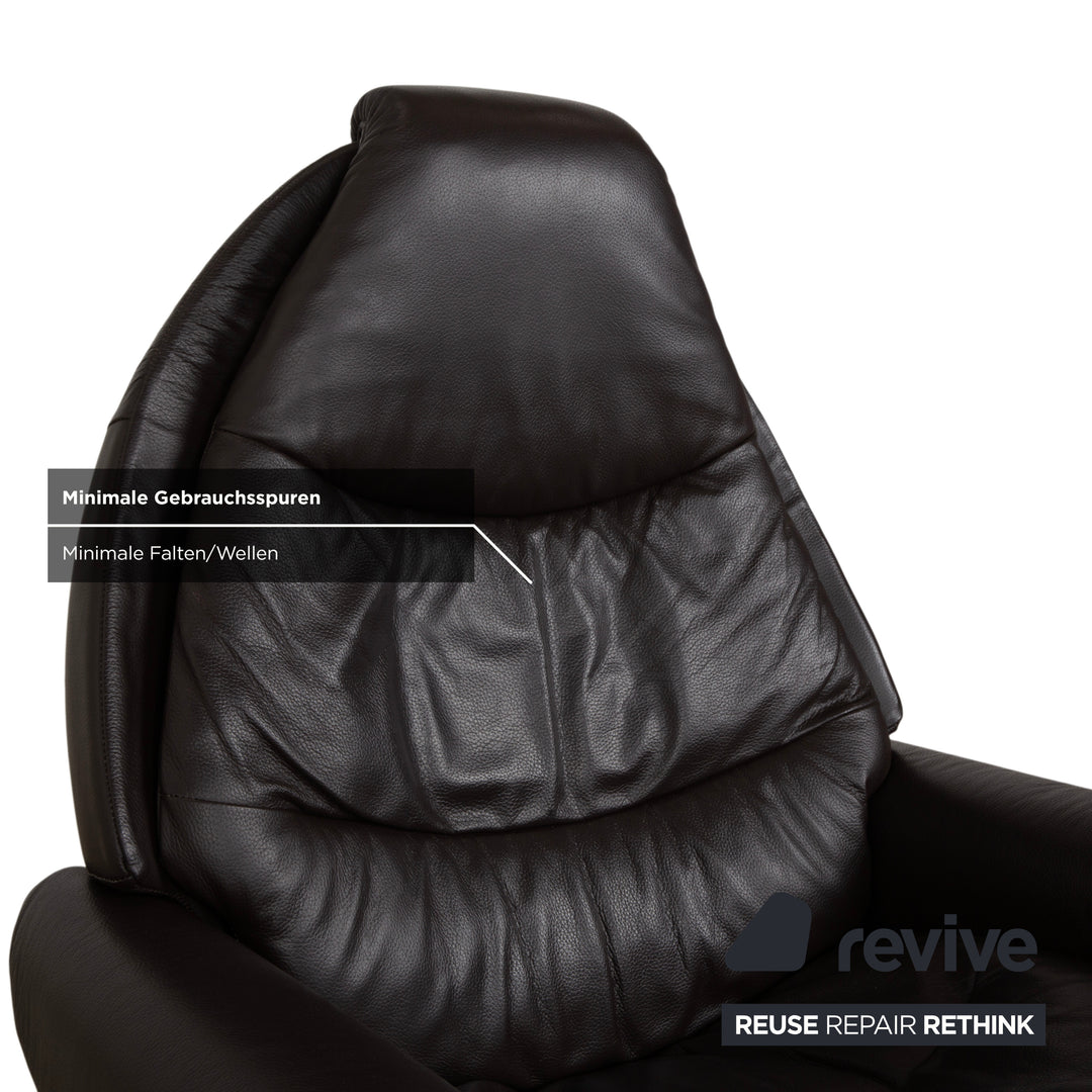 Stressless Voyager Leder Sessel Braun manuelle Funktion Größe L