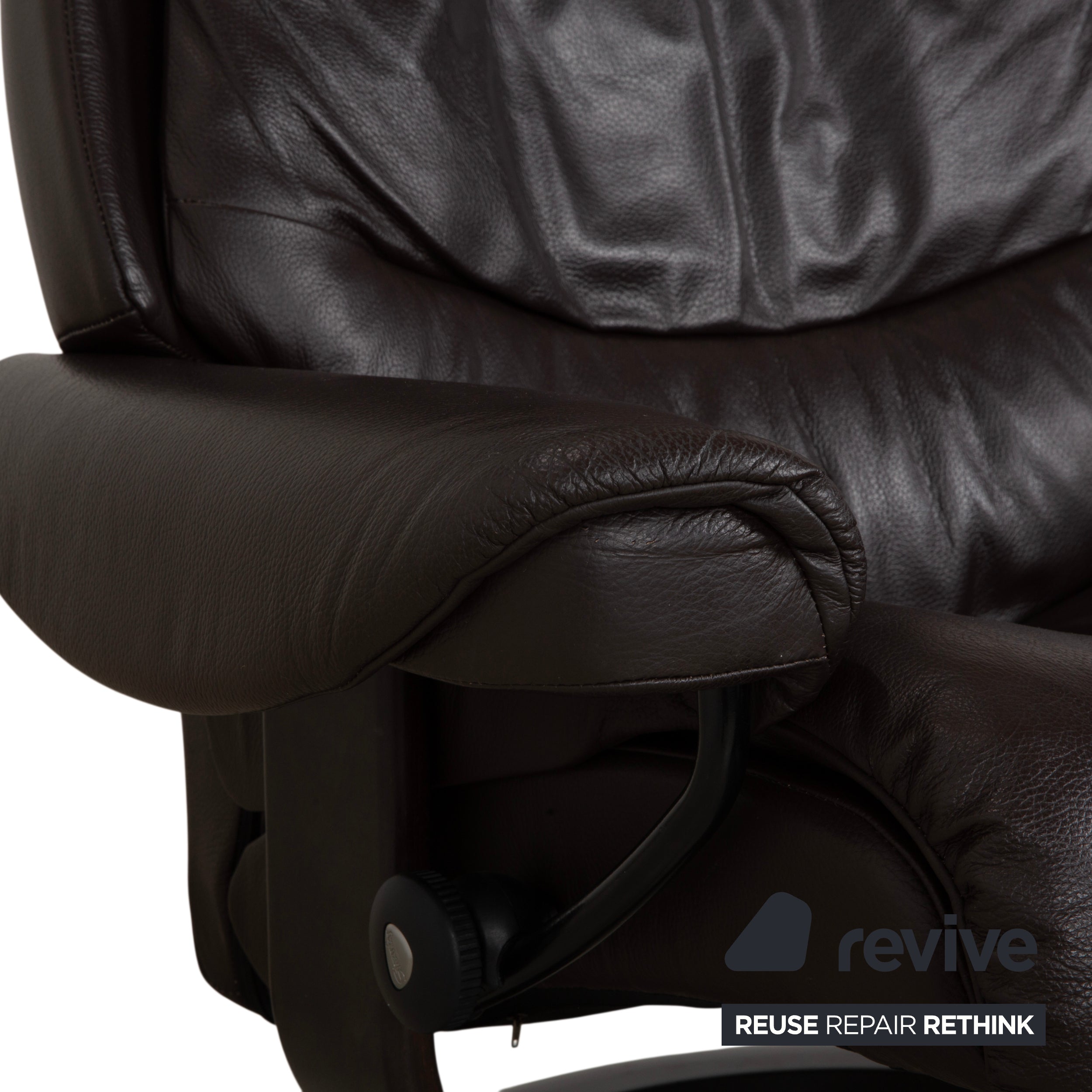 Stressless Voyager Leather Recliner Brown Manual Function