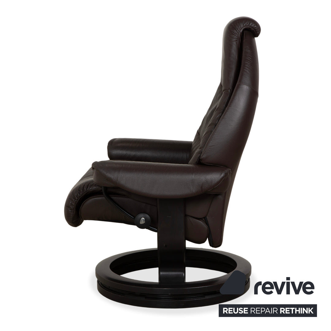 Stressless Voyager Leder Sessel Braun manuelle Funktion Größe L