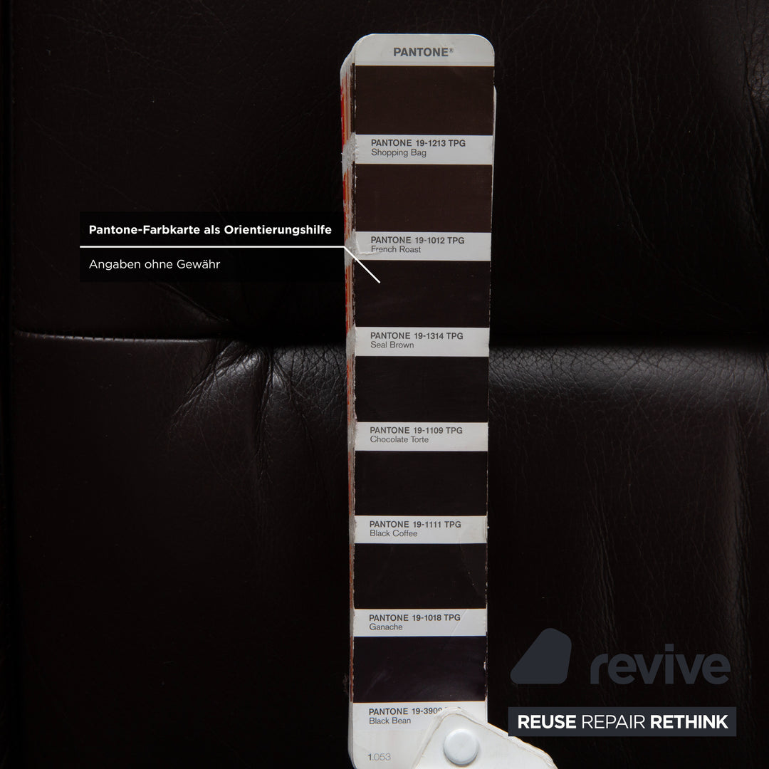 Stressless Wave Leder Dreisitzer Braun Espresso manuelle Funktion Sofa Couch