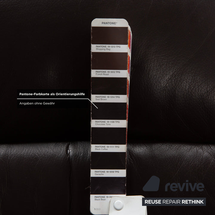 Stressless Wave Leder Dreisitzer Braun Espresso manuelle Funktion Sofa Couch