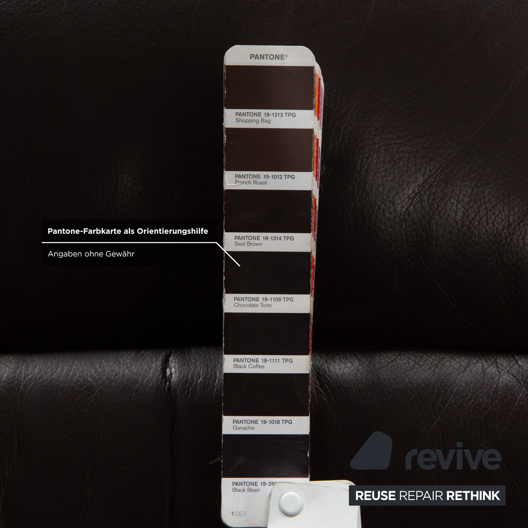 Stressless Wave Leder Dreisitzer Braun Espresso manuelle Funktion Sofa Couch