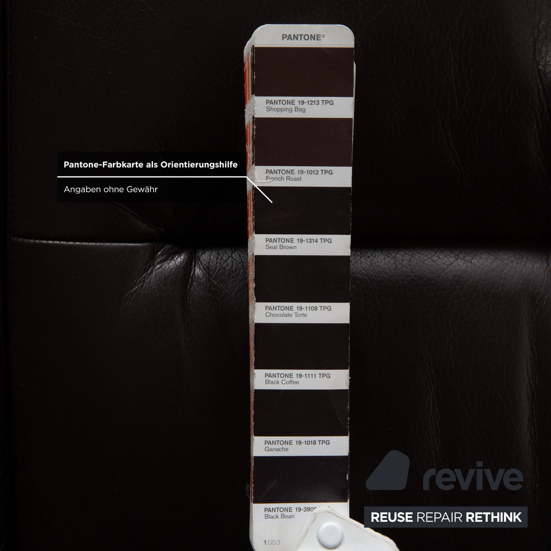 Canapé deux places Stressless Wave en cuir marron expresso, à réglage manuel