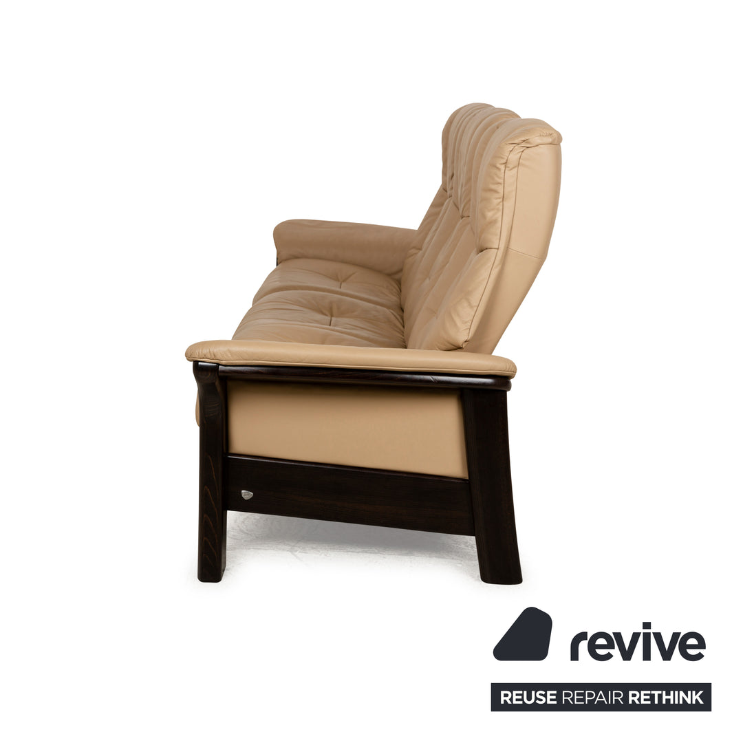 Canapé trois places en cuir Windsor stressless beige