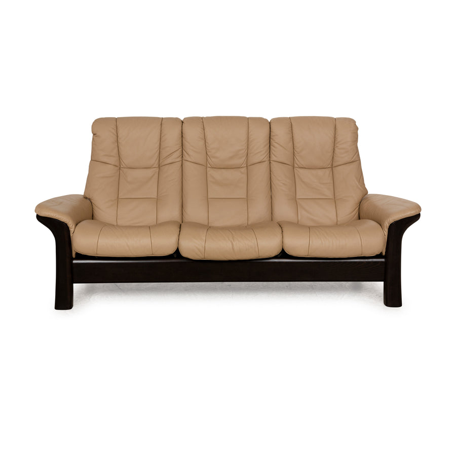 Canapé trois places en cuir Windsor stressless beige