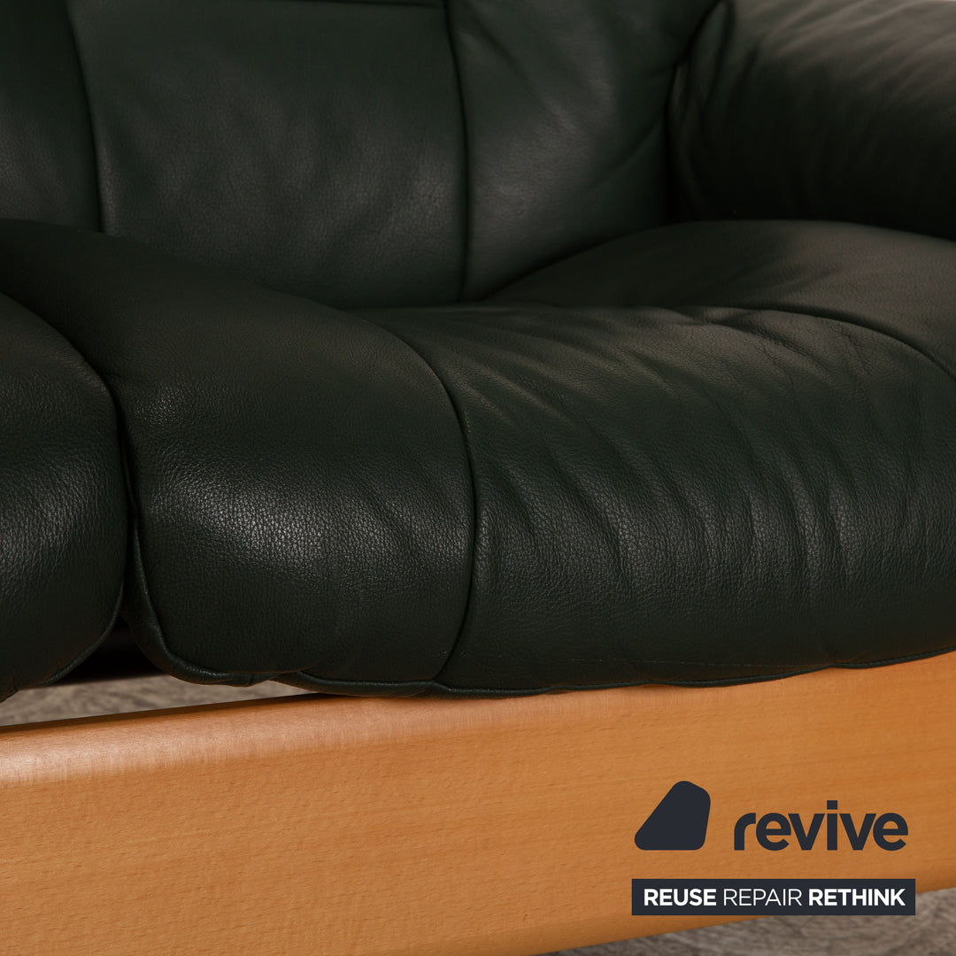 Stressless Windsor Leder Dreisitzer Dunkelgrün Sofa Couch Funktion
