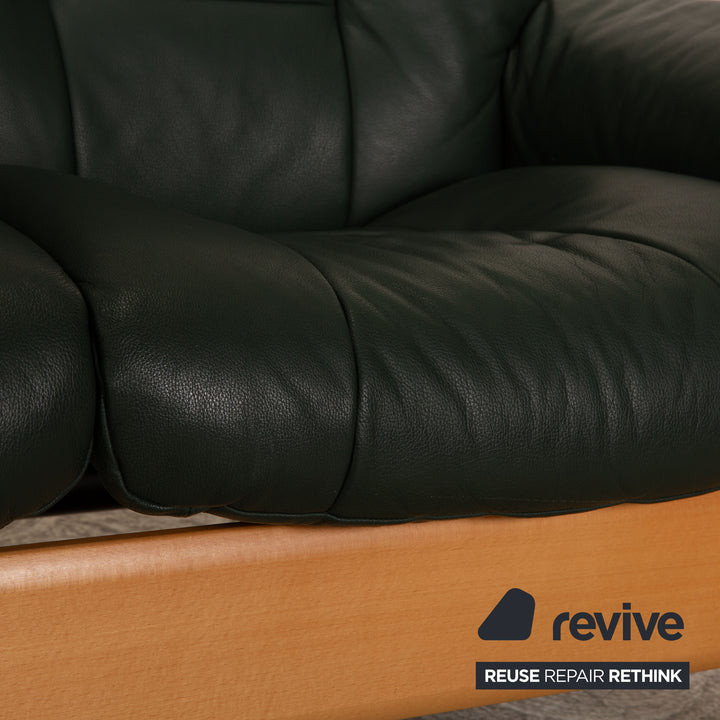 Stressless Windsor Leder Dreisitzer Dunkelgrün Sofa Couch Funktion
