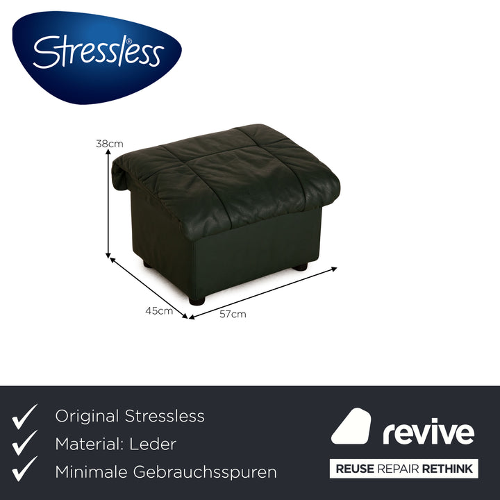Stressless Windsor Leder Hocker Dunkelgrün Funktion