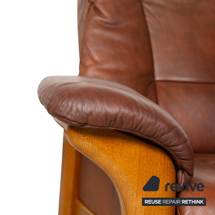 Fauteuil Stressless Windsor en cuir marron