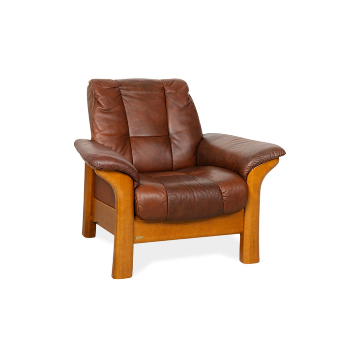 Fauteuil Stressless Windsor en cuir marron