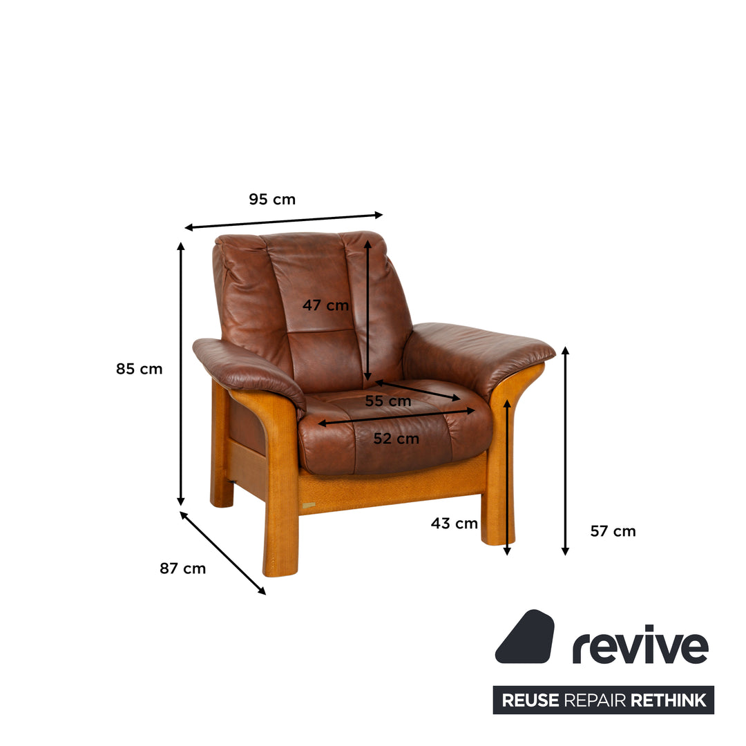 Stressless Windsor Leder Sessel Braun