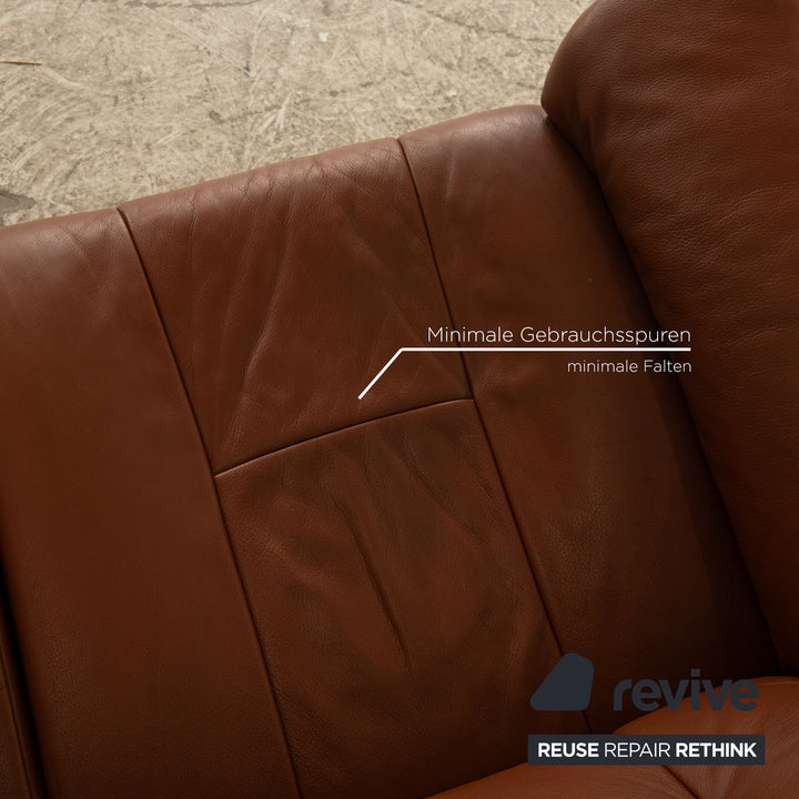 Stressless Windsor Leder Zweisitzer Braun  Sofa Couch