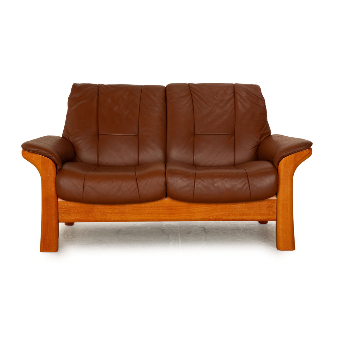 Stressless Windsor Leder Zweisitzer Braun  Sofa Couch
