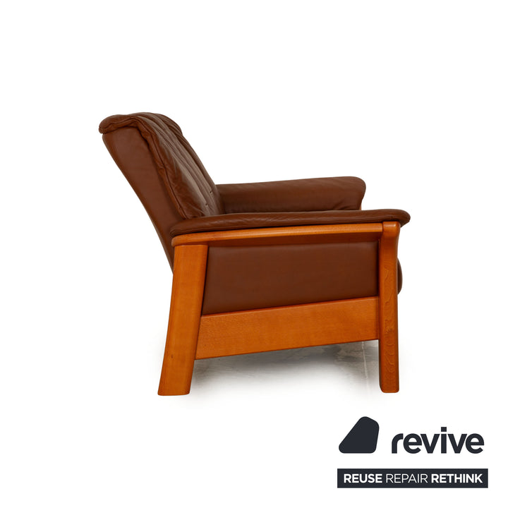 Stressless Windsor Leder Zweisitzer Braun  Sofa Couch