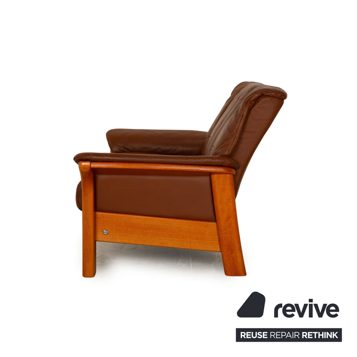Stressless Windsor Leder Zweisitzer Braun  Sofa Couch