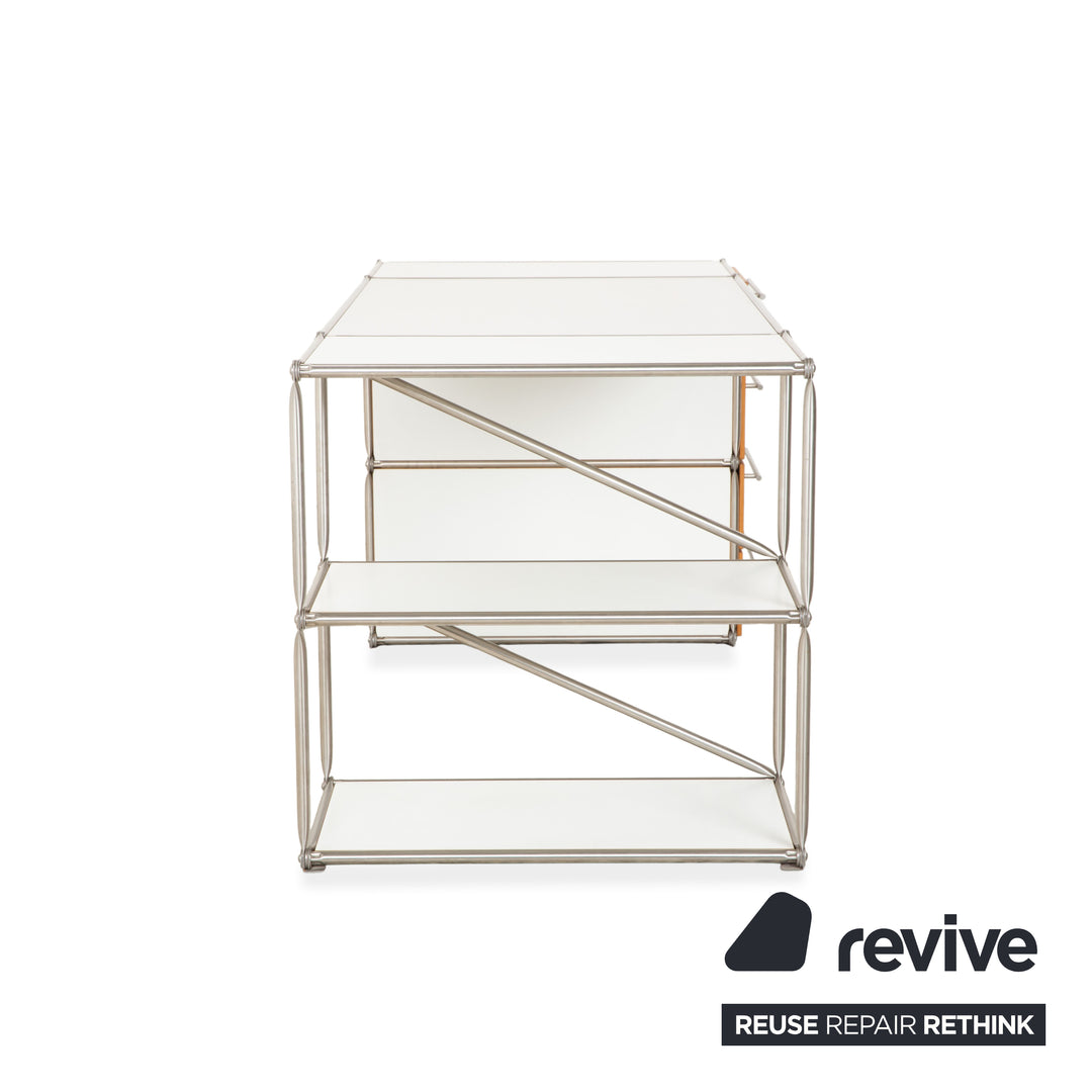 System180 Metall Schreibtisch Weiß Homeoffice Holz