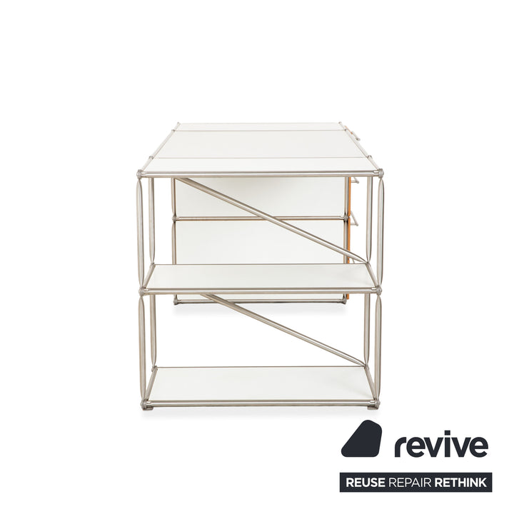 System180 Metall Schreibtisch Weiß Homeoffice Holz