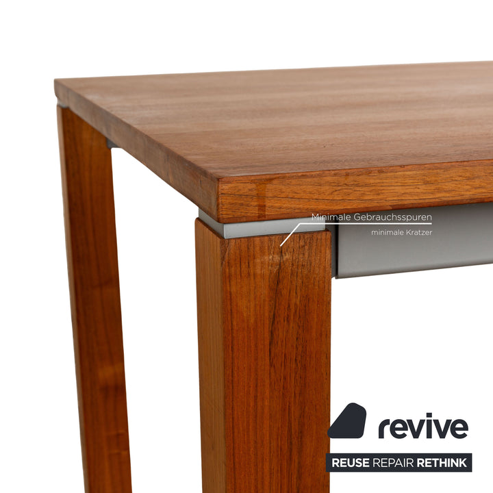 Team 7 Cubus dining table brown walnut pull-out function