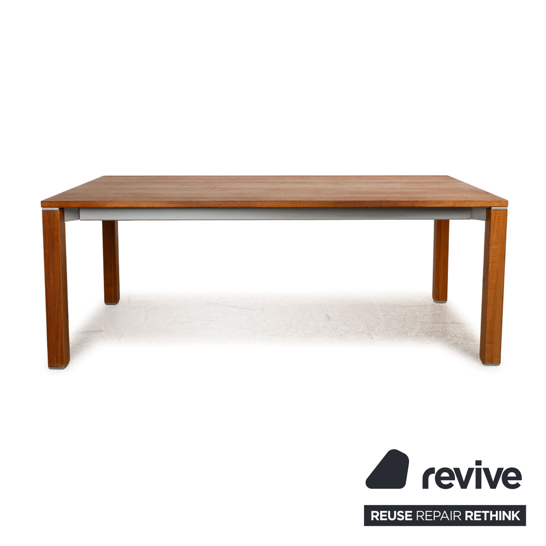 Team 7 Cubus dining table brown walnut pull-out function