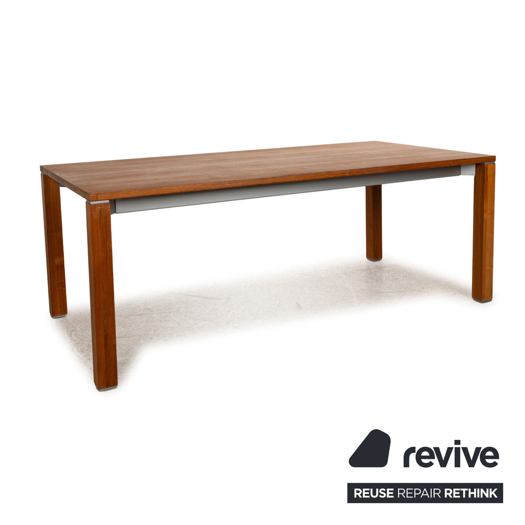 Team 7 Cubus dining table brown walnut pull-out function