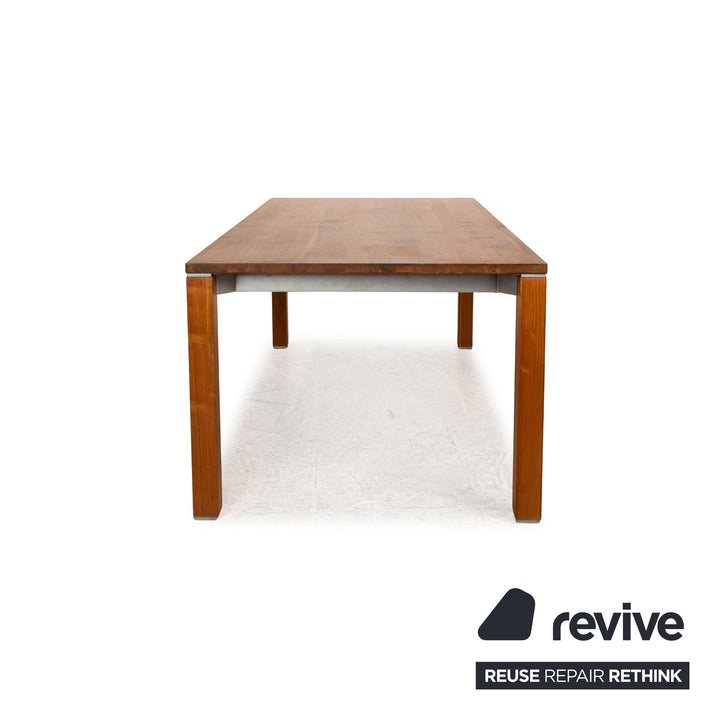 Team 7 Cubus dining table brown walnut pull-out function