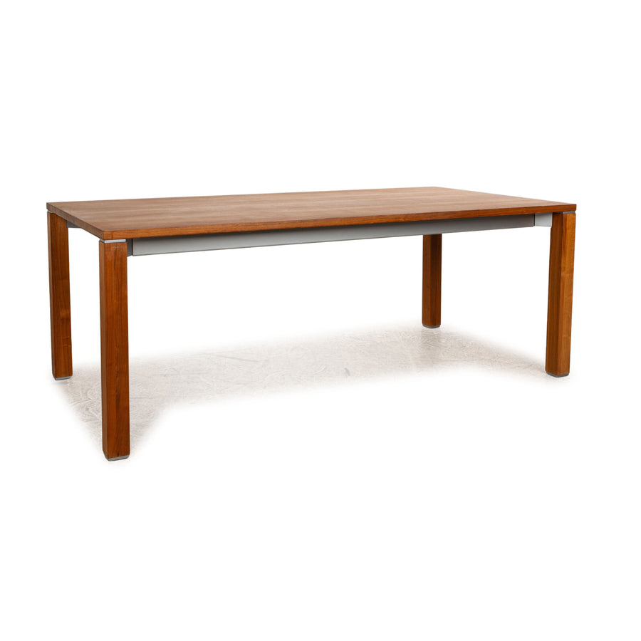 Team 7 Cubus dining table brown walnut pull-out function