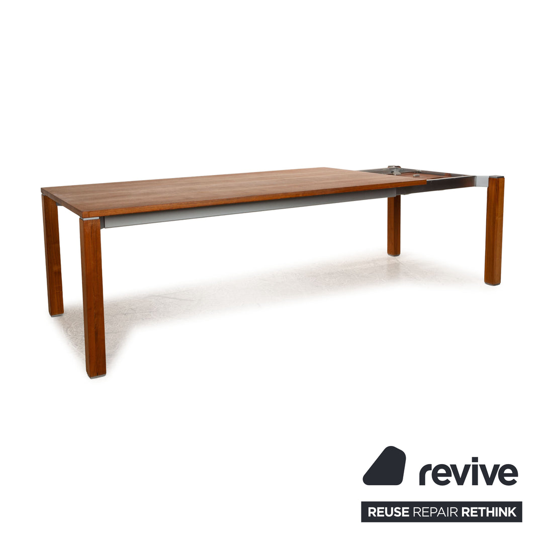 Team 7 Cubus dining table brown walnut pull-out function