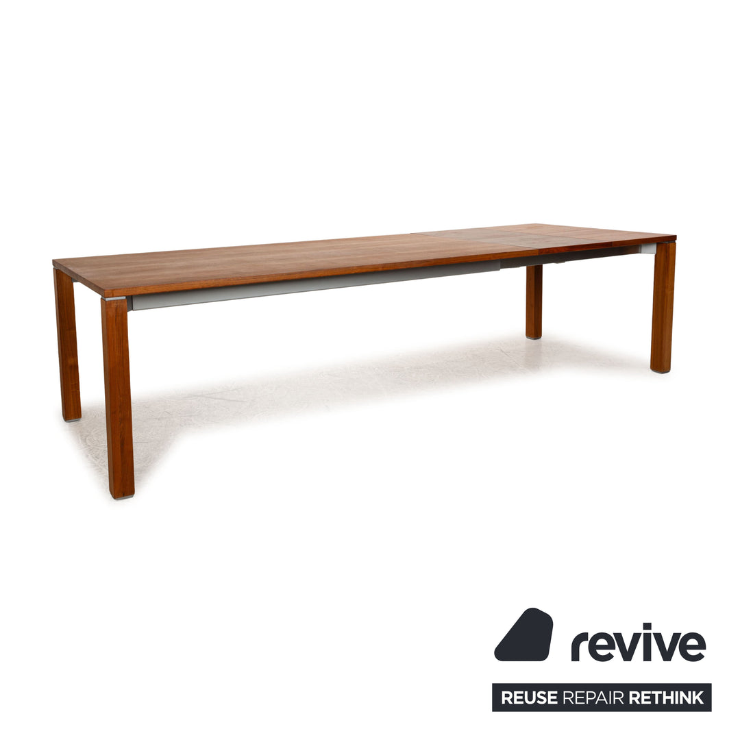 Team 7 Cubus dining table brown walnut pull-out function