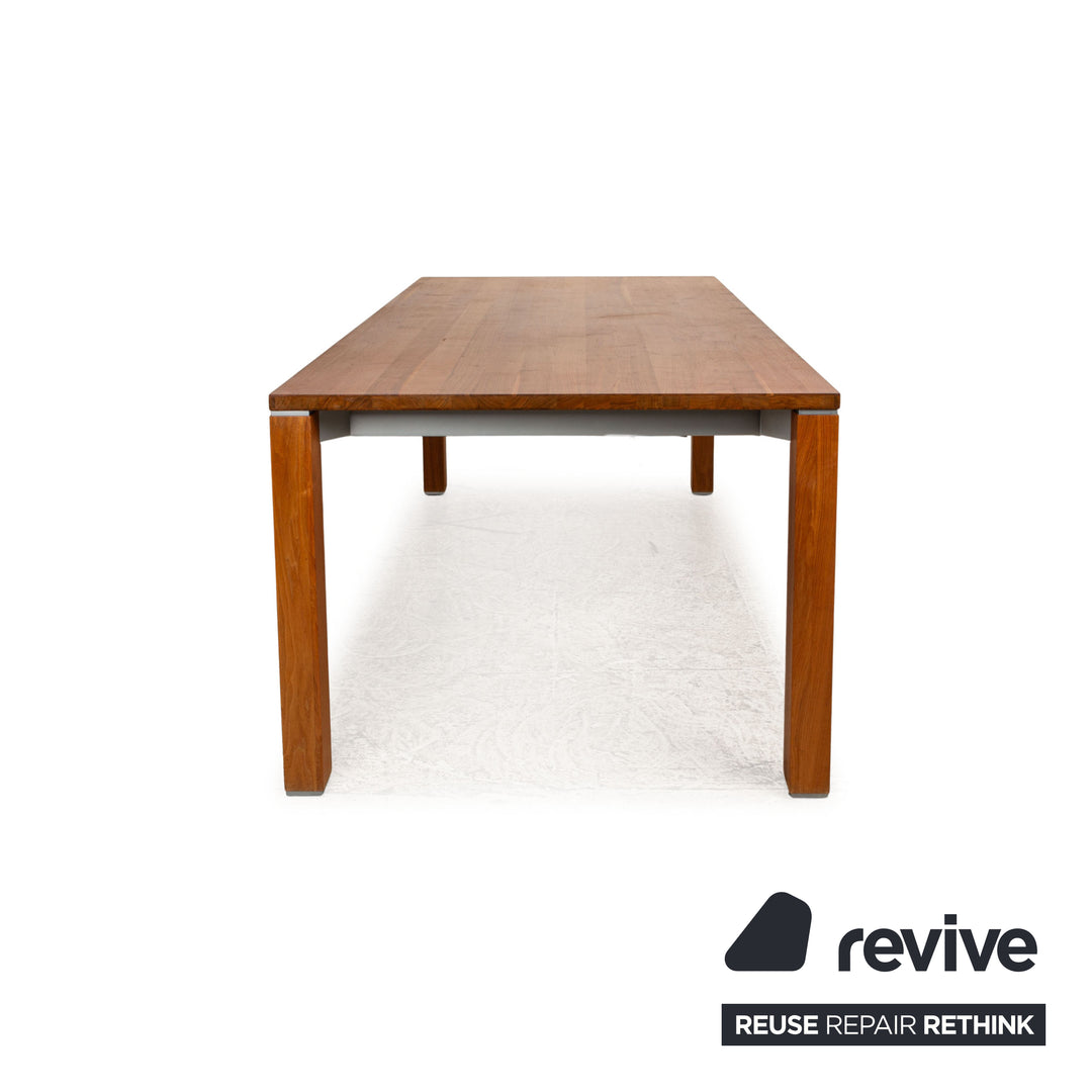 Team 7 Cubus dining table brown walnut pull-out function