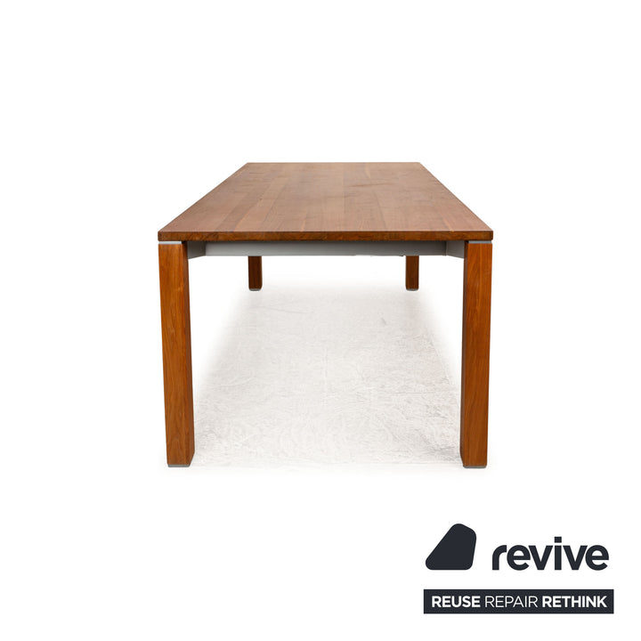 Team 7 Cubus dining table brown walnut pull-out function