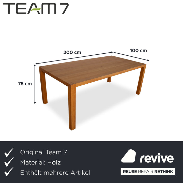Team 7 Cubus Garnitur 6er Stuhl Cubus Holz Stuhl Braun