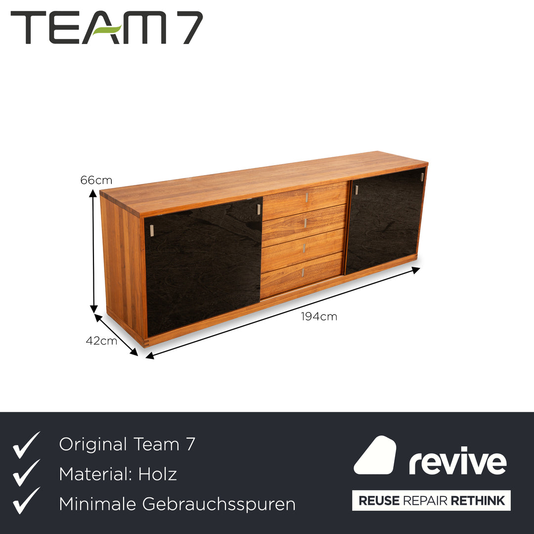 Team 7 Cubus Wooden Sideboard Brown