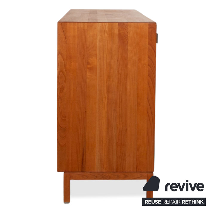 Team 7 Cubus Wood Glass Sideboard Brown Cherry Cherry Wood