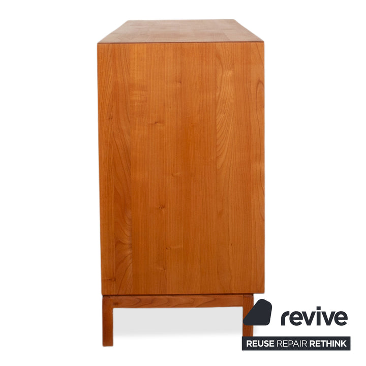 Team 7 Cubus Wood Glass Sideboard Brown Cherry Cherry Wood