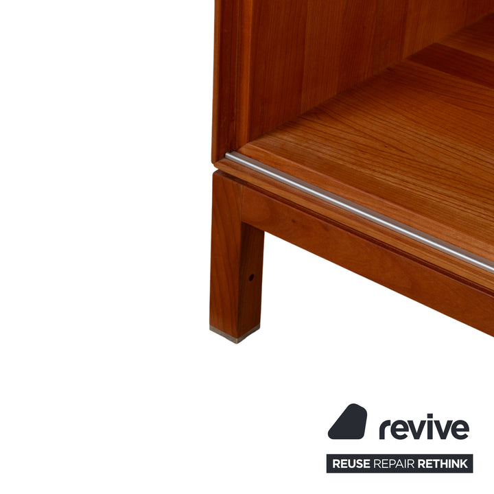 Team 7 Cubus Wood Glass Sideboard Brown Cherry Cherry Wood
