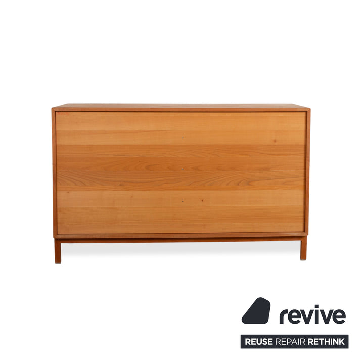 Team 7 Cubus Wood Glass Sideboard Brown Cherry Cherry Wood