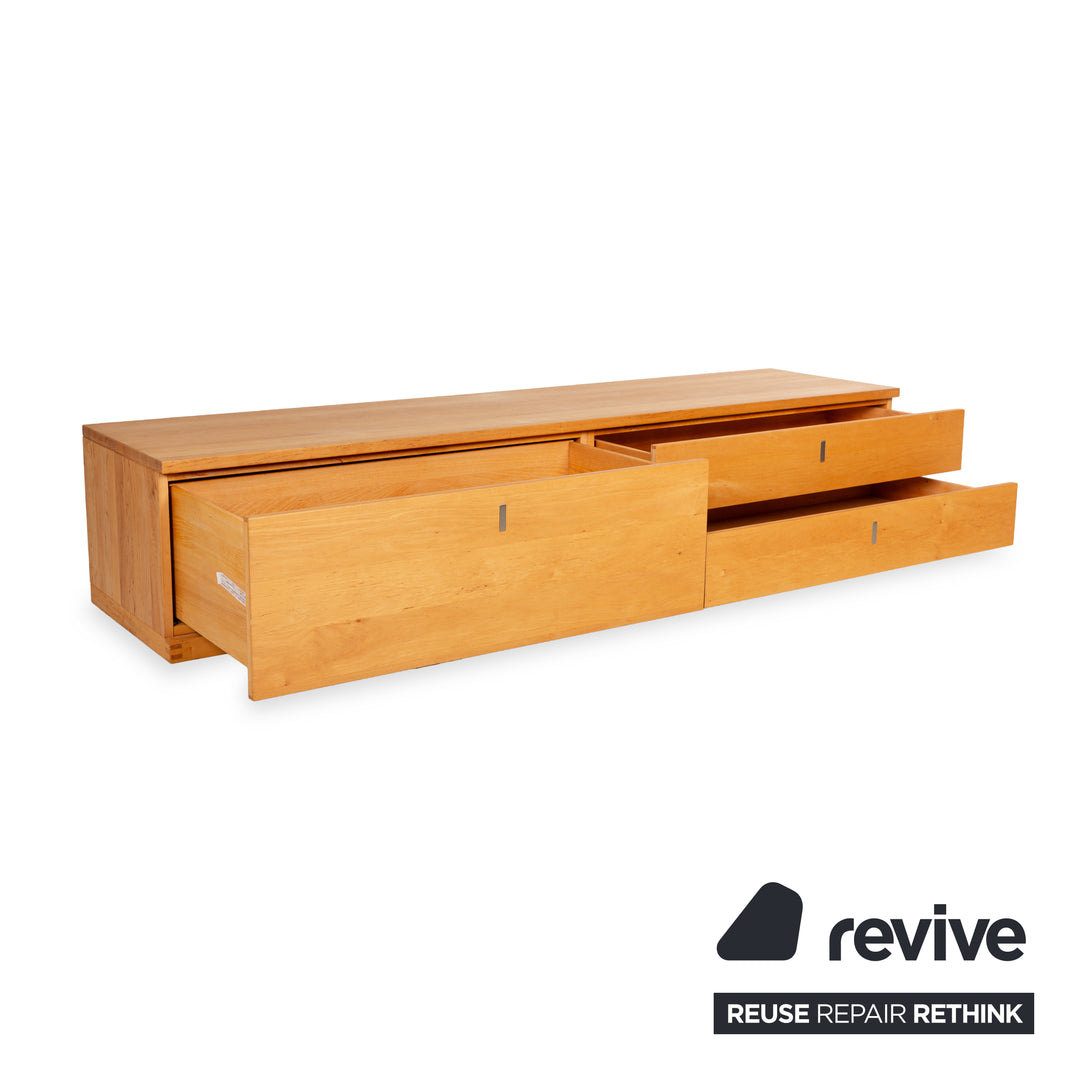 Team 7 Cubus wooden sideboard brown solid wood lowboard drawers