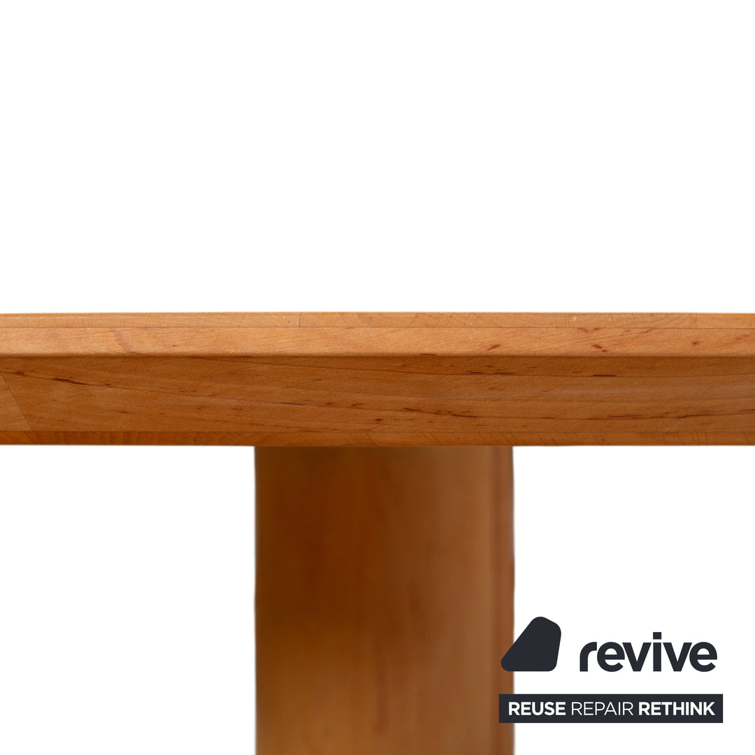 Mesa de comedor Team 7 Girado de madera, marrón y marrón claro, 120 x 120 cm