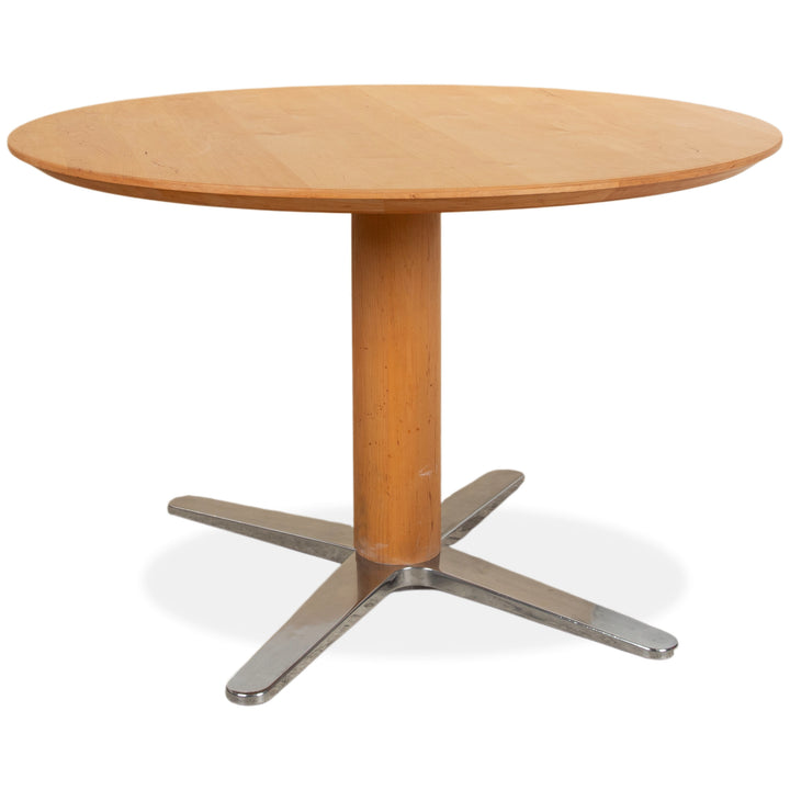 Mesa de comedor Team 7 Girado de madera, marrón y marrón claro, 120 x 120 cm